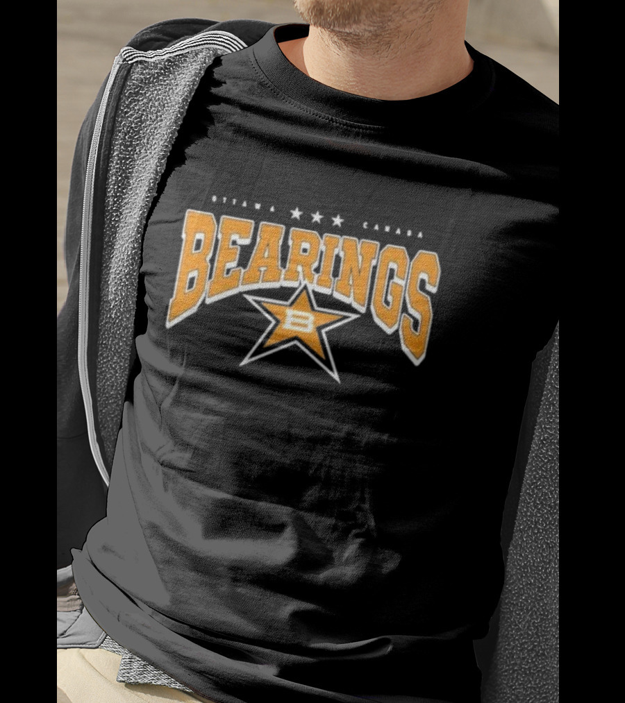 Ottawa Canada Bearings Three Stars B Star T-Shirt