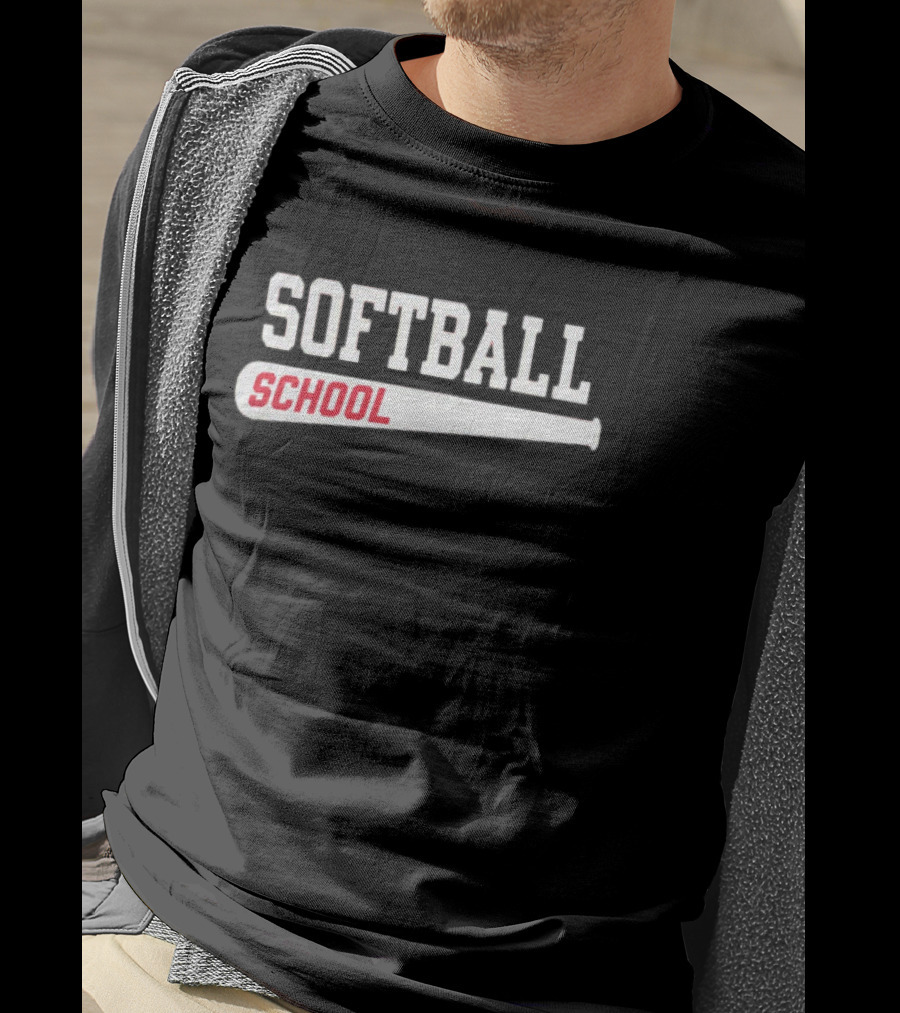 U Ok Softball School Baseball Bat Iconic T-Shirt