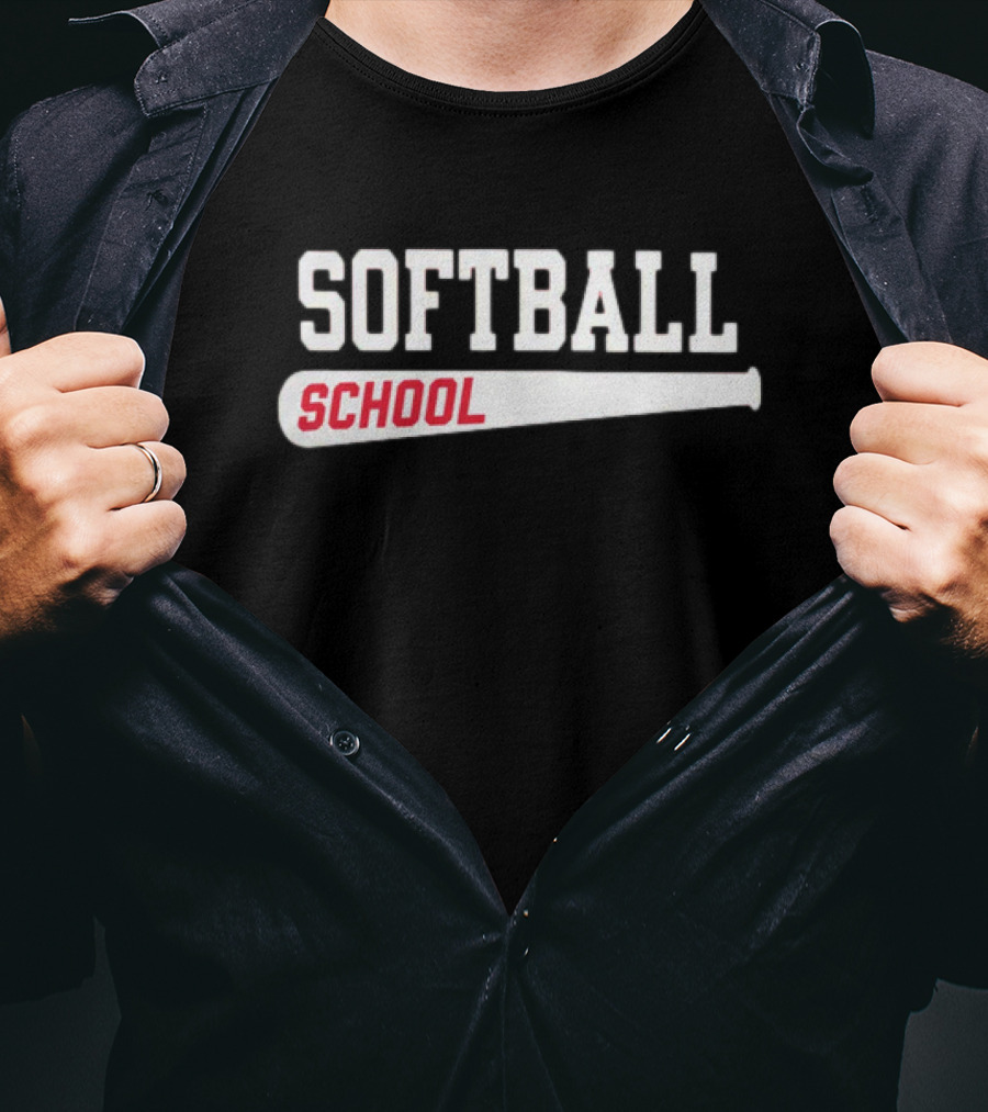 U Ok Softball School Baseball Bat Iconic T-Shirt