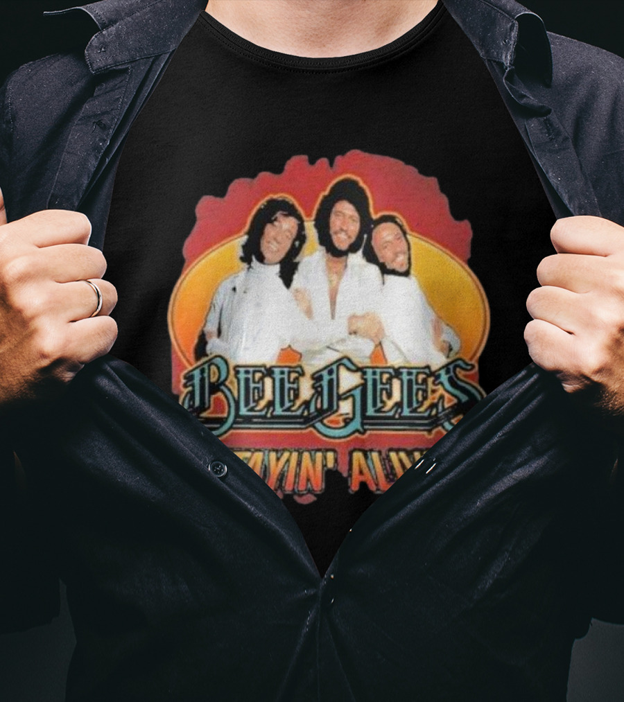 Bee Gees Stayin’ Alive Classic Iconic Group T-Shirt