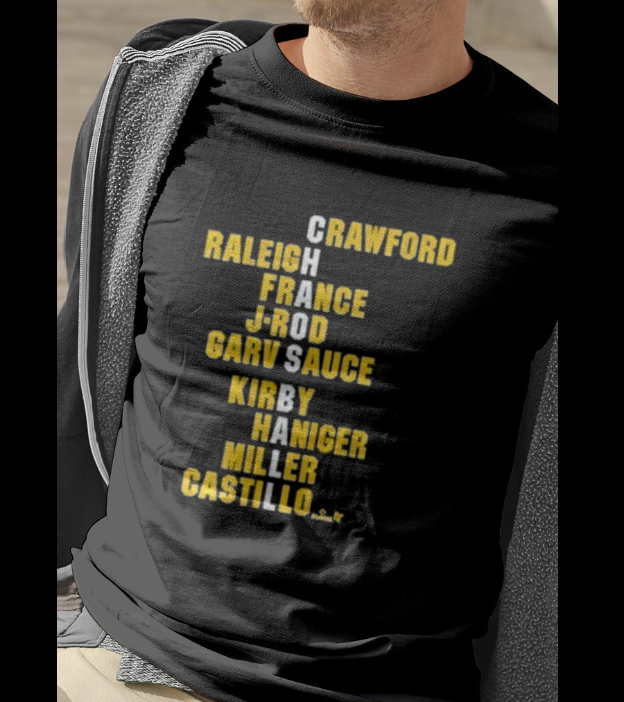 Crawford Raleigh France J-Rod Garv Sauce Kirby Haniger Miller Castillo Chaos Ball Names T-Shirt