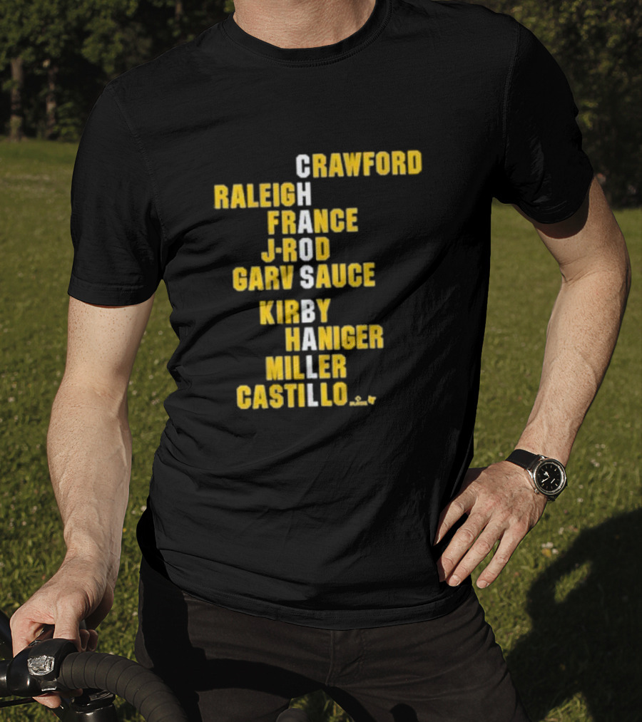 Crawford Raleigh France J-Rod Garv Sauce Kirby Haniger Miller Castillo Chaos Ball Names T-Shirt