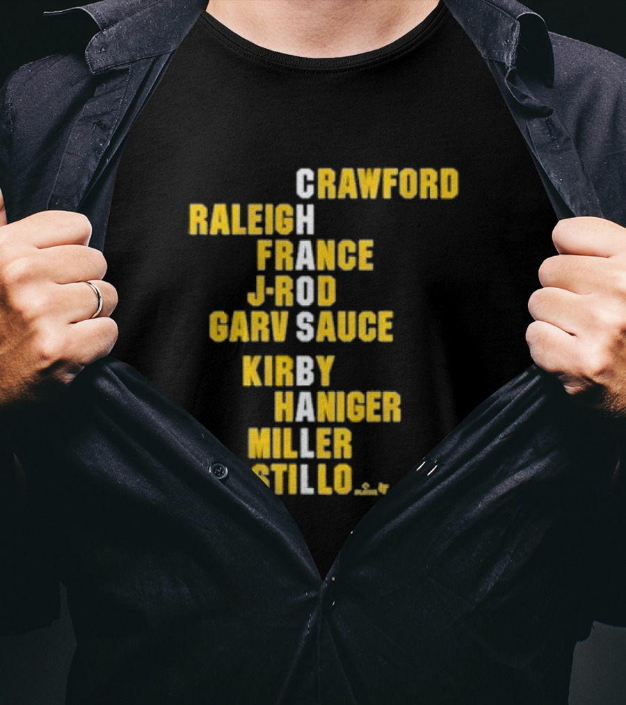 Crawford Raleigh France J-Rod Garv Sauce Kirby Haniger Miller Castillo Chaos Ball Names T-Shirt