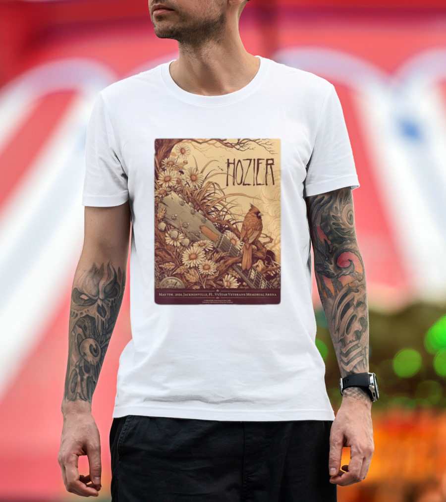 Hozier May 7 2024 Jacksonville FL VyStar Veterans Memorial Arena T-Shirt
