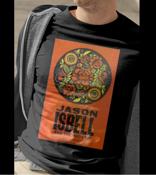 Jason Isbell And The 400 Unit May 7 2024 Liberty Hall Lawrence KS Floral Concert T-Shirt