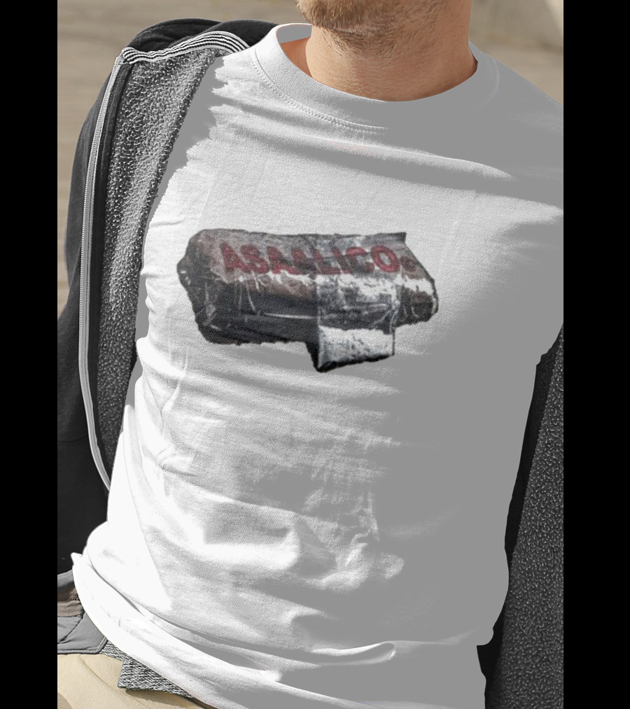 Asaalico Asaali Brick Wrapped Text T-Shirt