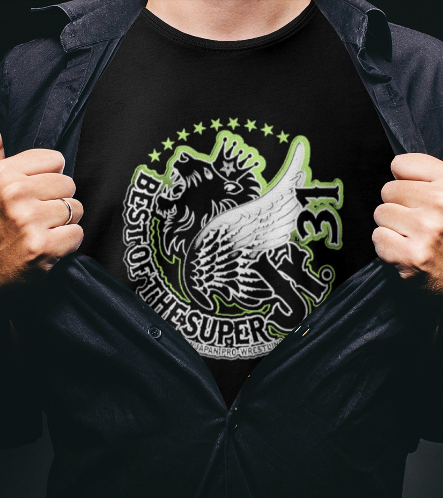 Best Of The Super Jr 31 New Japan Pro Wrestling Winged Lion T-Shirt
