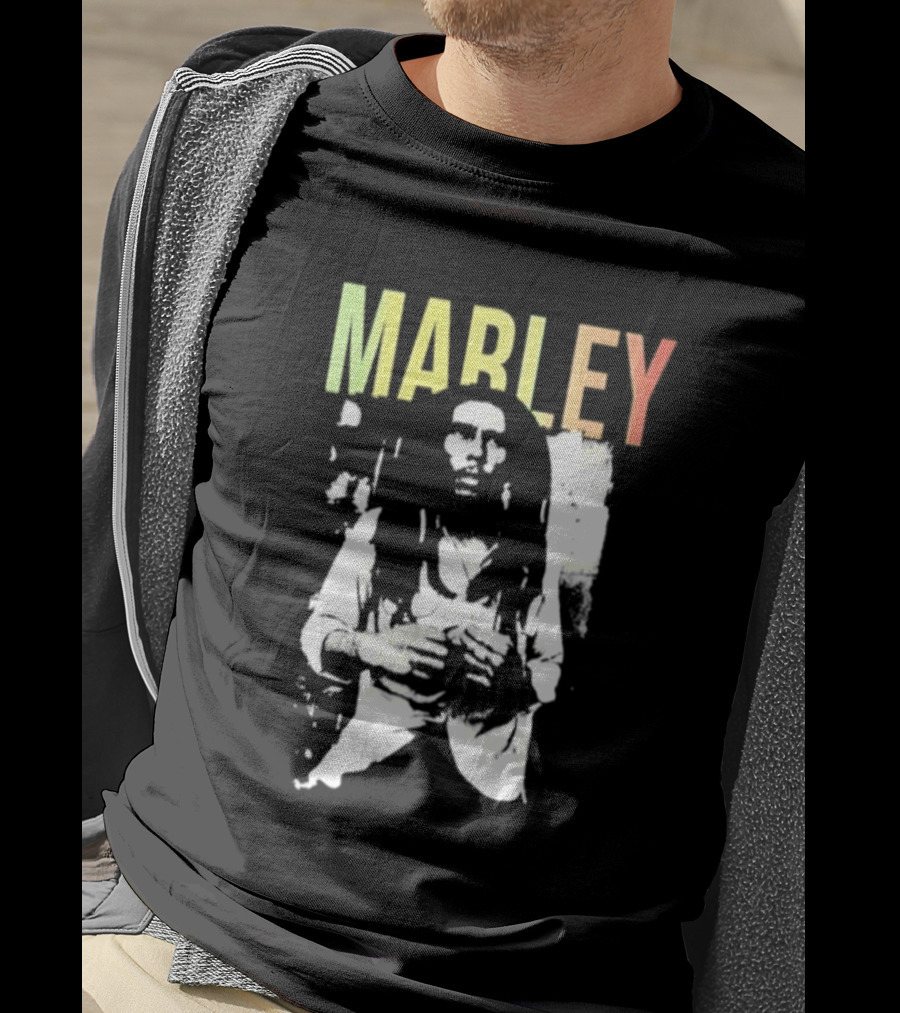 MARLEY Bob Marley Band Iconic Reggae Legend T-Shirt