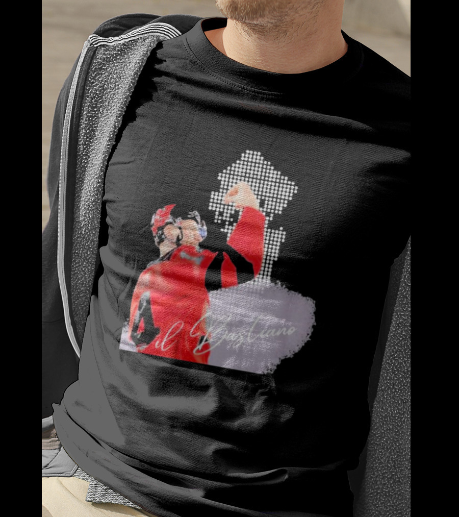 Il Bastiano Number 4 Hockey Celebration Signature T-Shirt