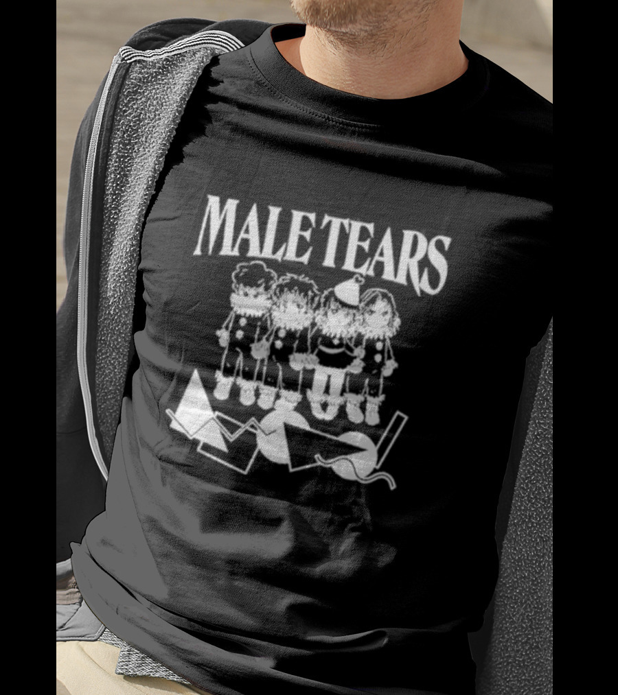 Male Tears Clown Babies With Geometric Shapes T-Shirt