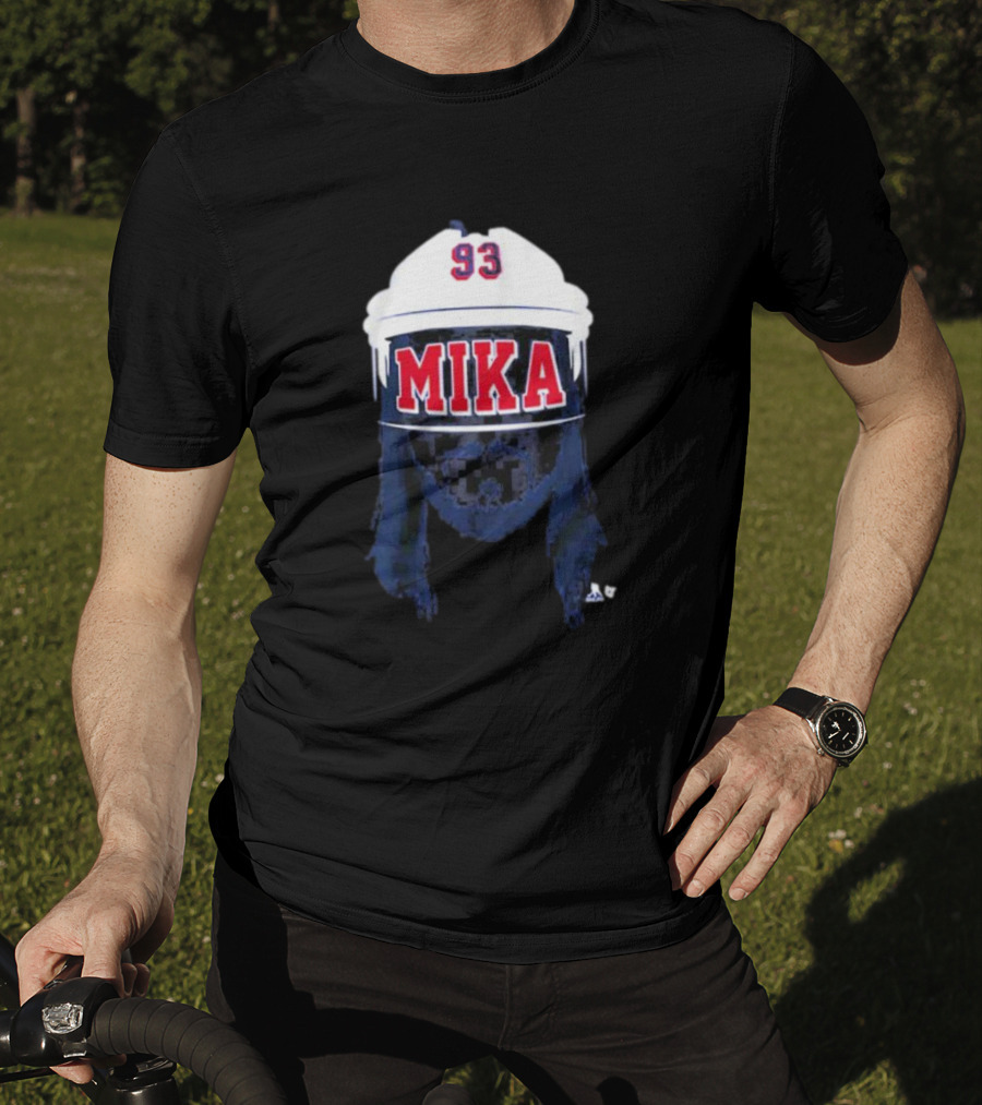 Mika Zibanejad 93 Mika Hockey Helmet T-Shirt