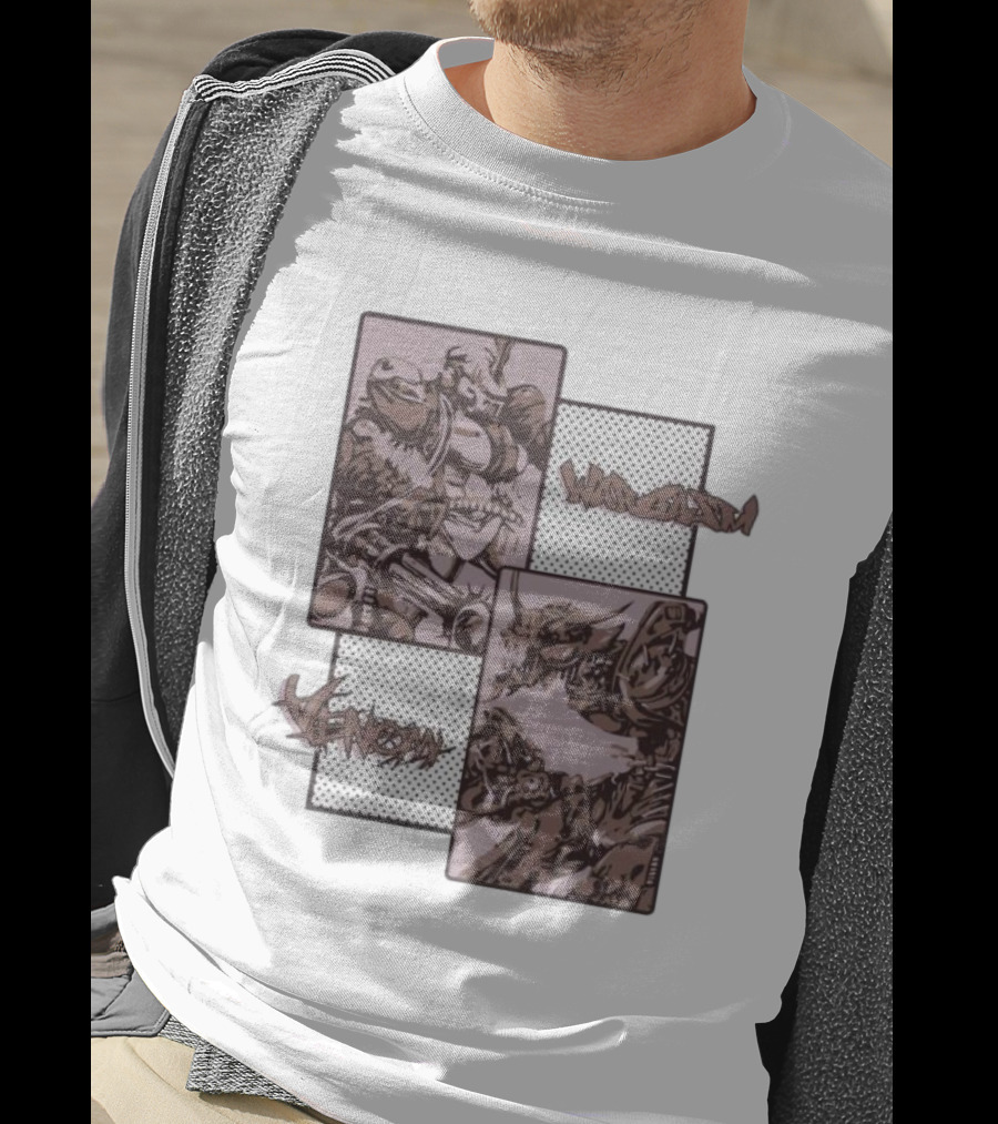 Wargasm Venom Showdown Battle Panels T-Shirt