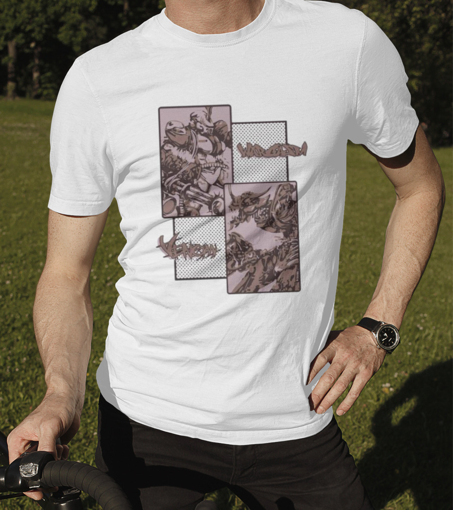 Wargasm Venom Showdown Battle Panels T-Shirt