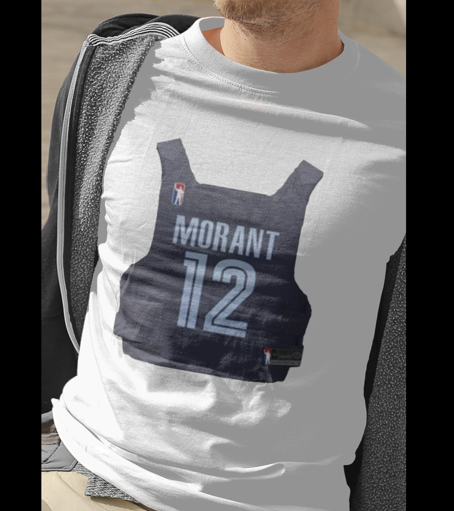 Morant 12 Bulletproof Vest Jersey NBA T-Shirt