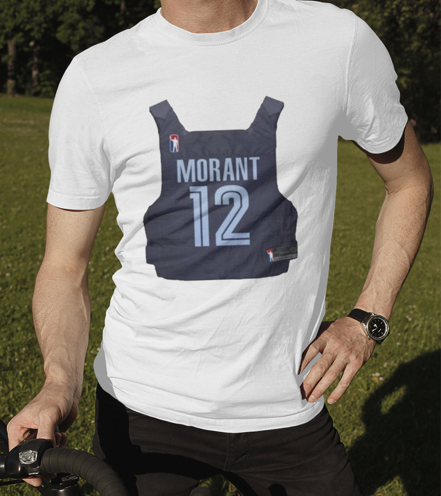 Morant 12 Bulletproof Vest Jersey NBA T-Shirt