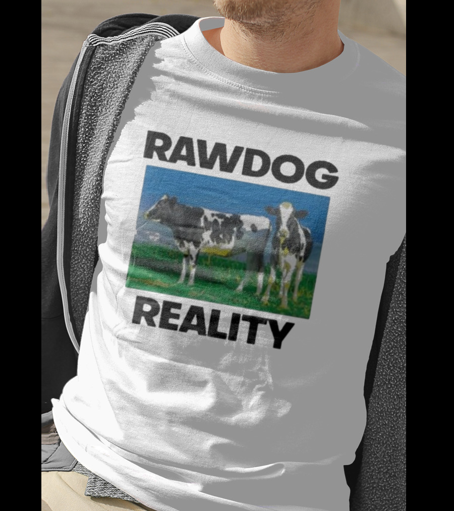 Findsleeptees Rawdog Reality Cows In Green Pasture T-Shirt