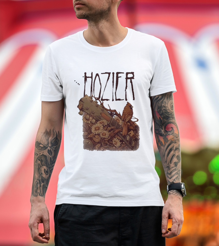 Hozier Unreal Unearth 2024 Tour Jacksonville May 7 Guitar and Nature T-Shirt