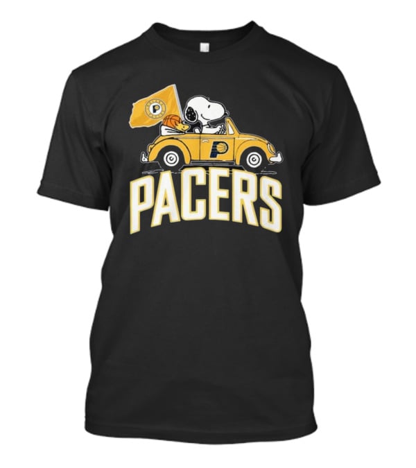 Indiana Pacers Snoopy Fan Forever Basketball Team Car Flag T-Shirt