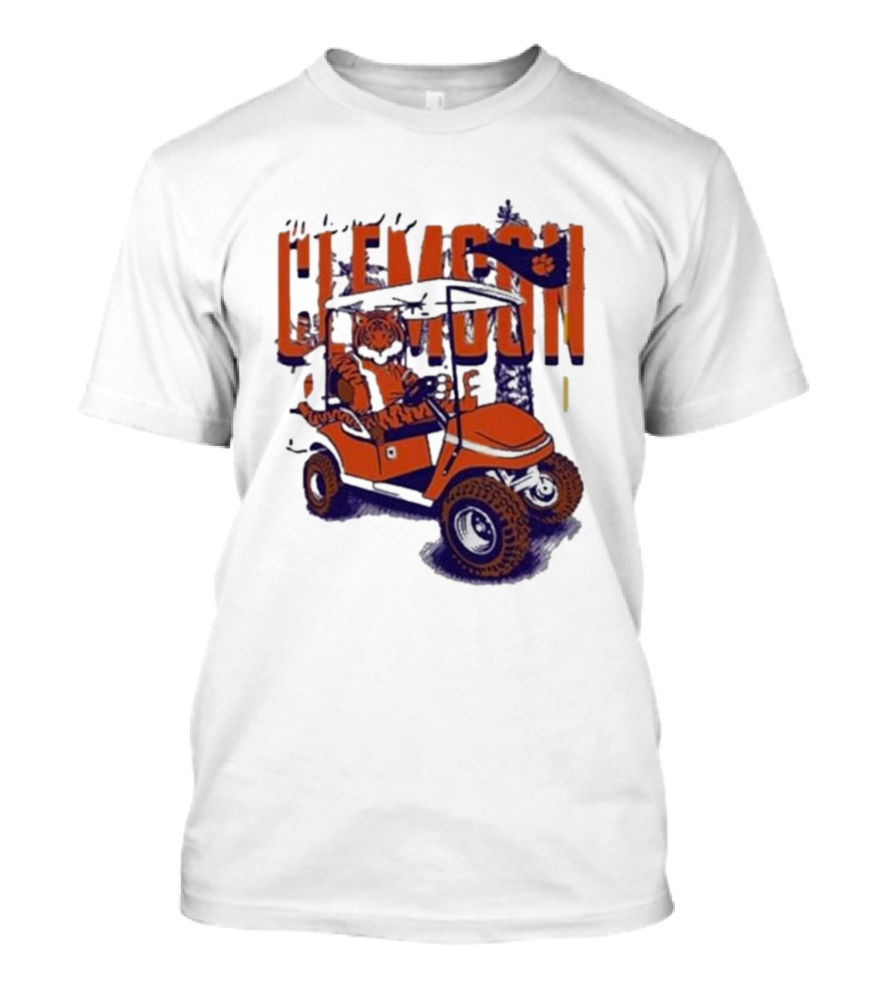 Clemson Tigers Golf Cart Mascot Adventure T-Shirt