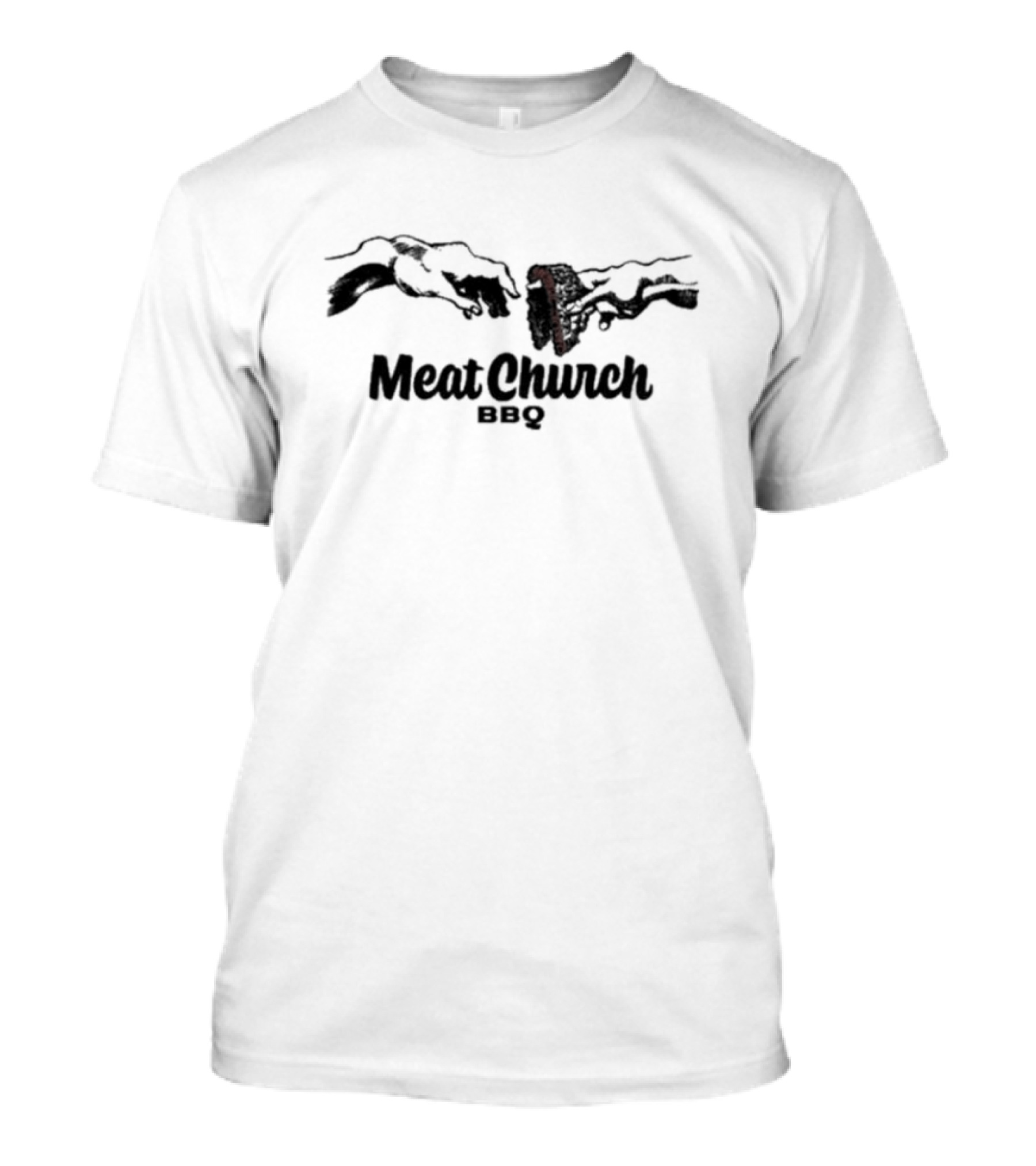 Hands Of Brisket Meat Church BBQ Creation T-Shirt