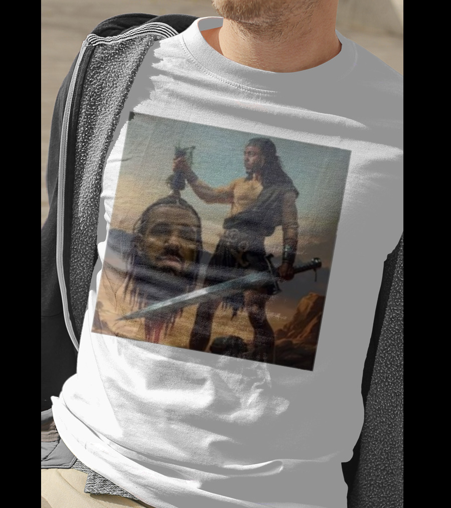 Hermainem Kendrick Holding Drake’s Head In Epic Scene T-Shirt