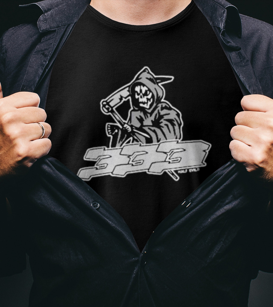 Hockey Reaper 333 Half Evil T-Shirt
