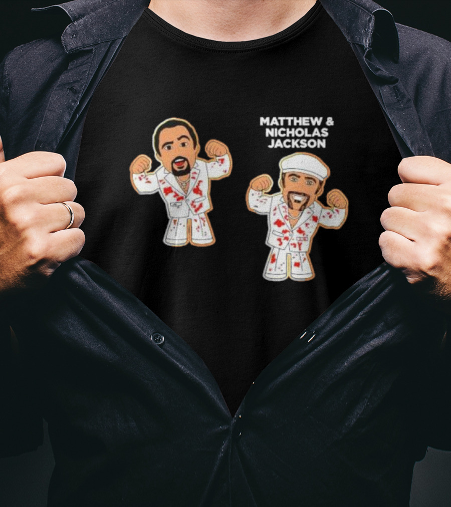 Matthew And Nicholas Jackson Micro Brawlers Wrestlers With Matching Outfits T-Shirt
