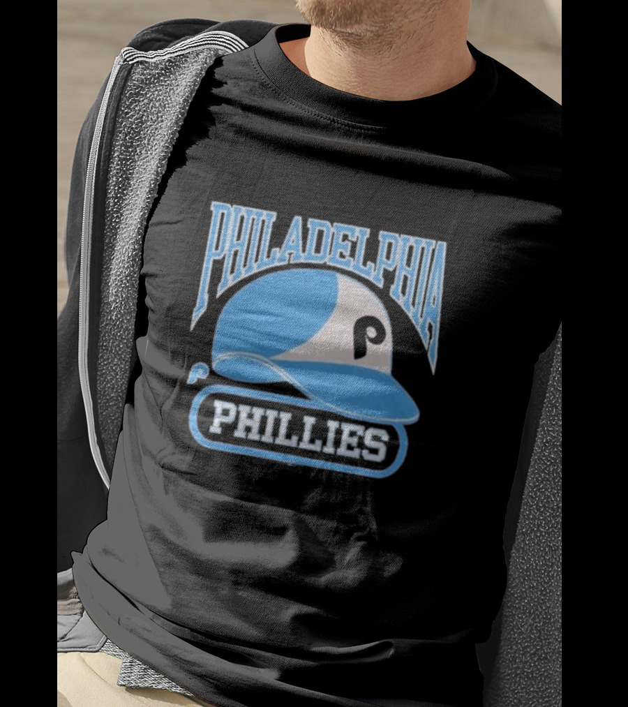 Philadelphia Phillies Blue Helmet Logo T-Shirt