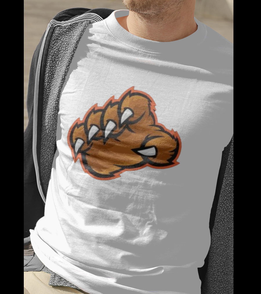 Chicago Bears The Claw Paw Logo Retro Football Fan Gear T-Shirt