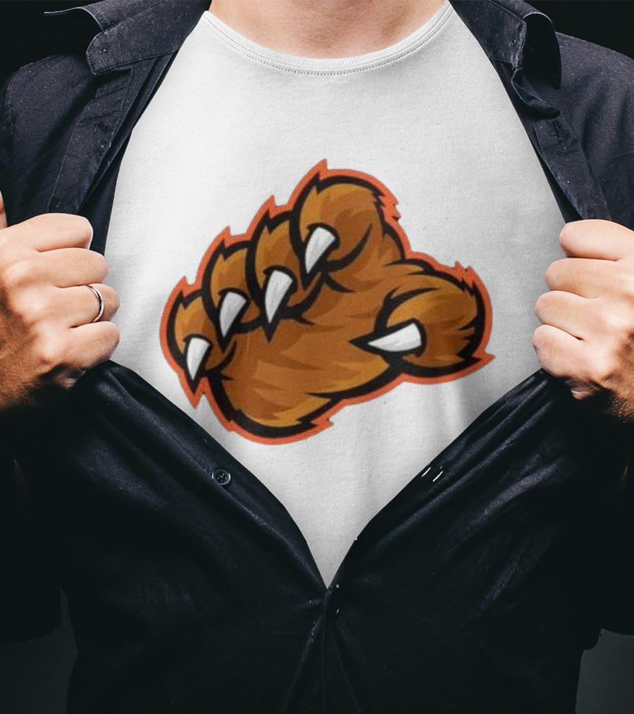 Chicago Bears The Claw Paw Logo Retro Football Fan Gear T-Shirt