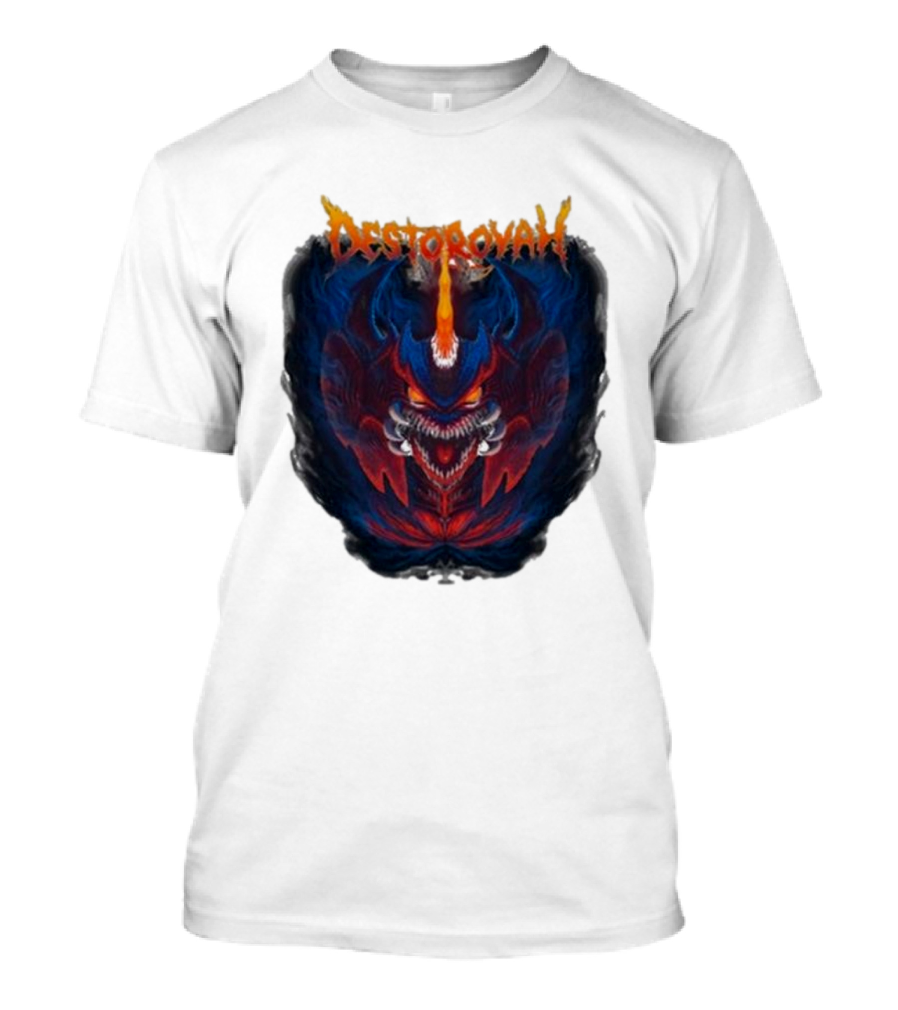 Cavitycolors Destoroyah Fiery Monster Graphics T-Shirt