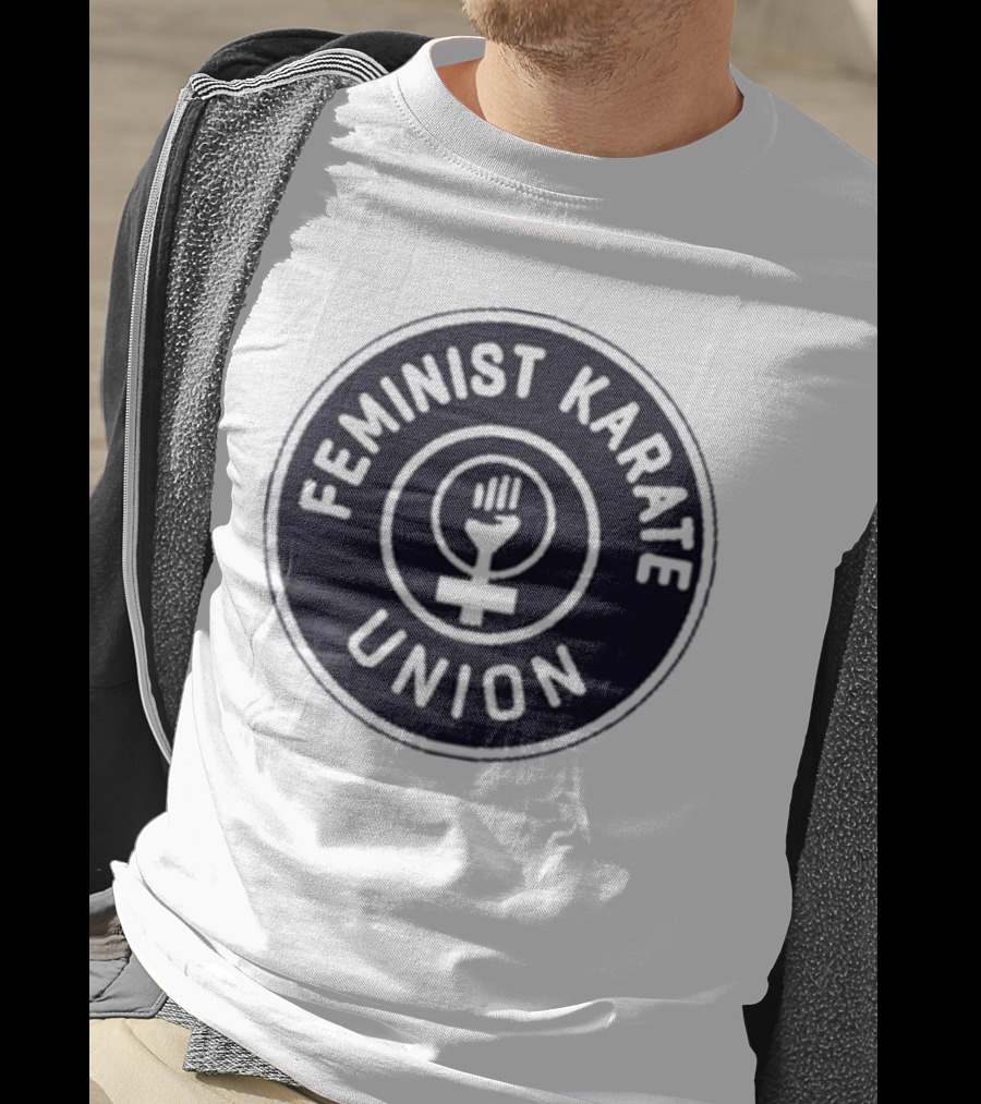 Feminist Karate Union Symbol With Raised Fist T-Shirt