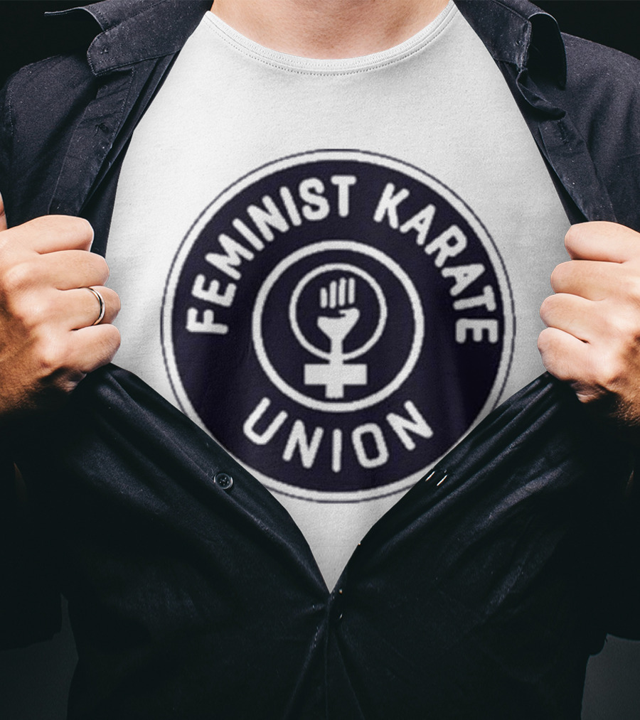 Feminist Karate Union Symbol With Raised Fist T-Shirt