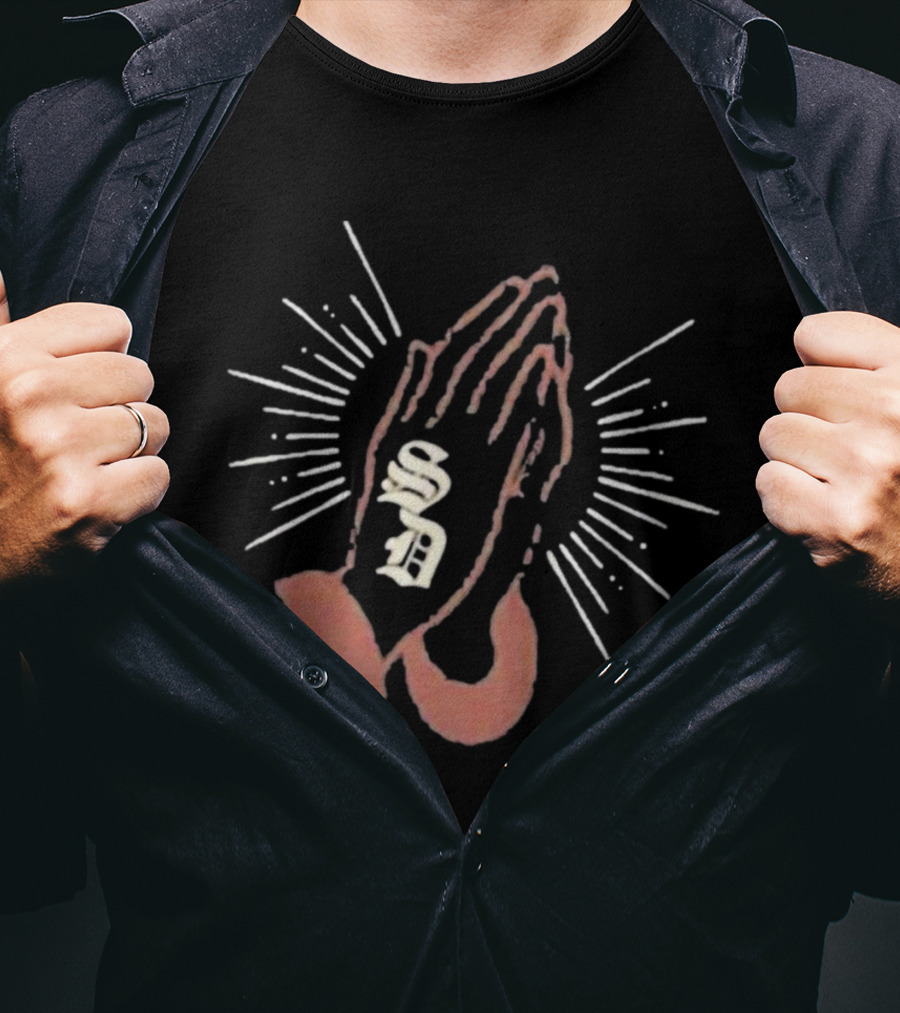 Keep The Faith San Diego Friars Baseball Club 1969 Praying Hands SD T-Shirt