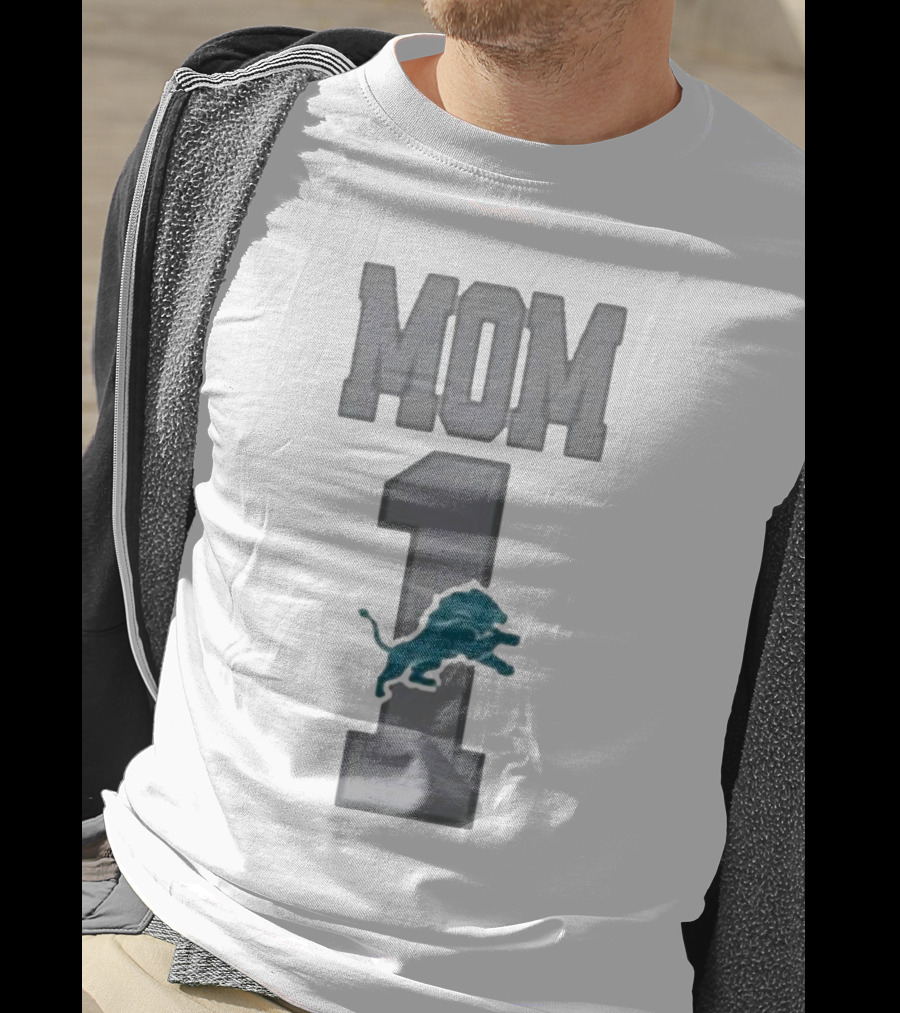 Detroit Lions Number 1 Mom T-Shirt
