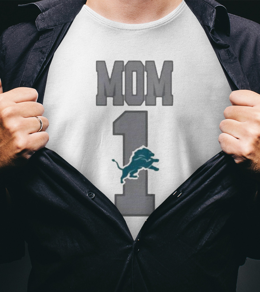 Detroit Lions Number 1 Mom T-Shirt