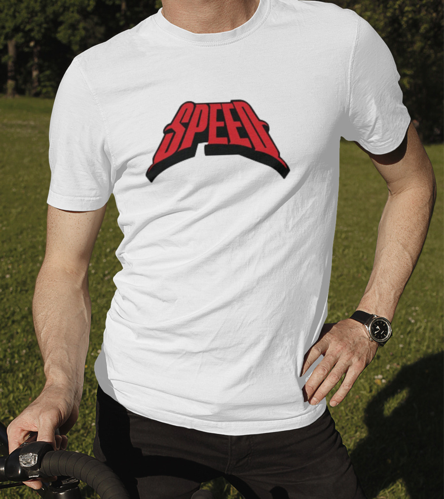Speed Red Bold Arch Logo T-Shirt