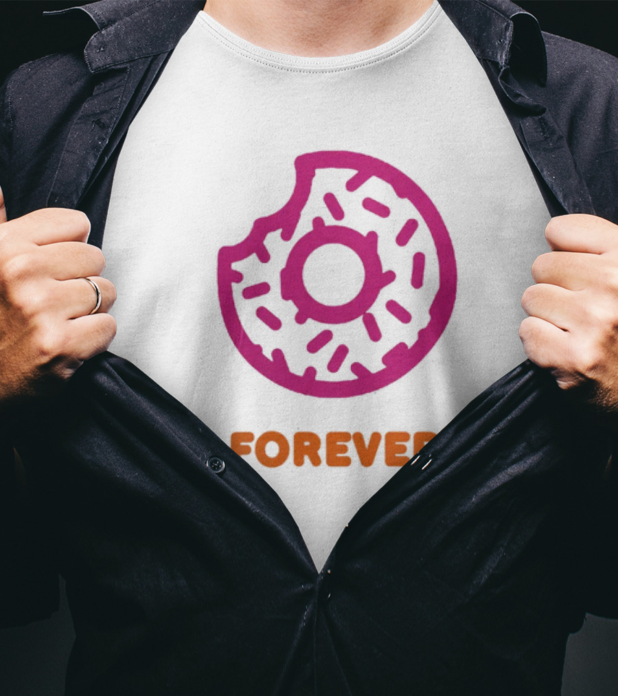 Dunkin Donut Forever Merch Pink Sprinkled T-Shirt