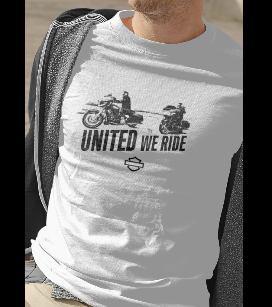 United We Ride Classic Motorbike T-Shirt