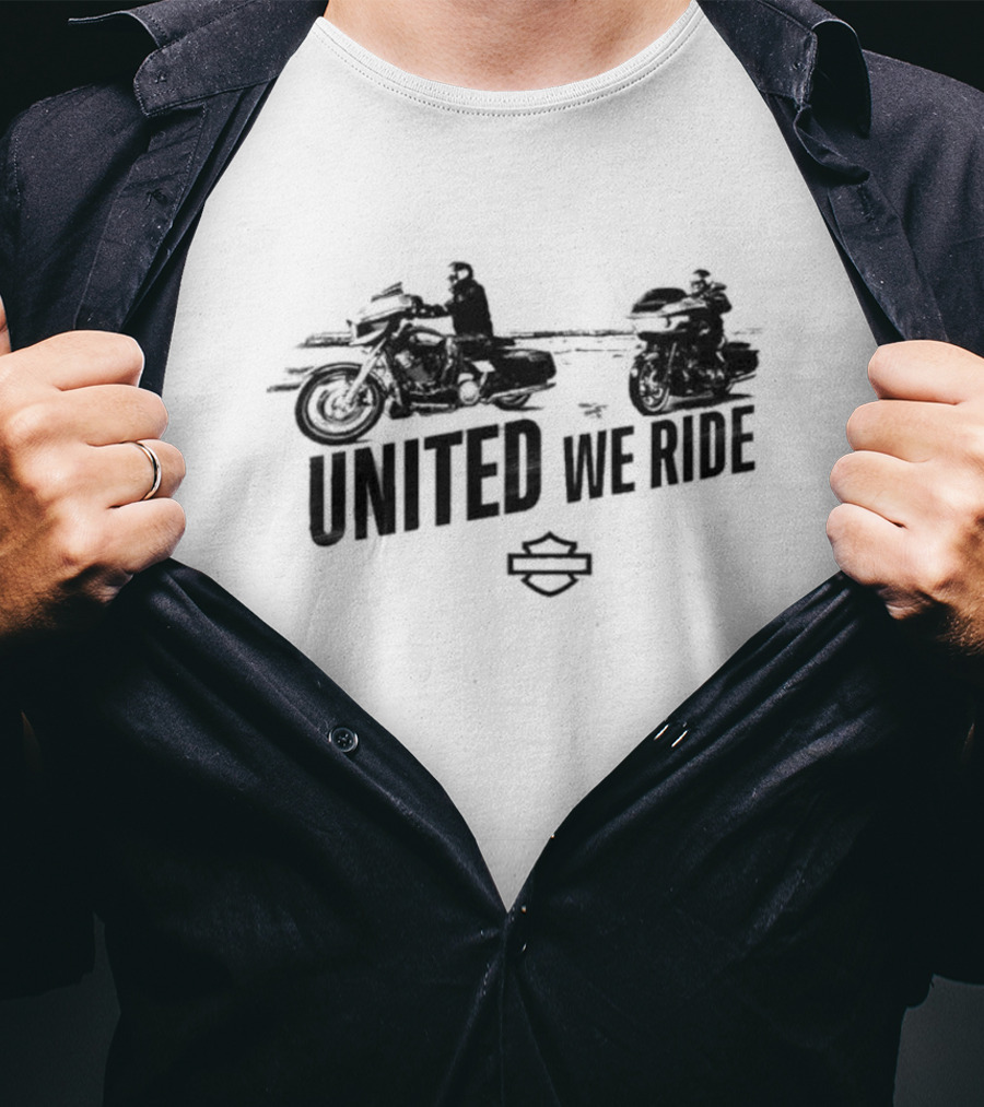 United We Ride Classic Motorbike T-Shirt
