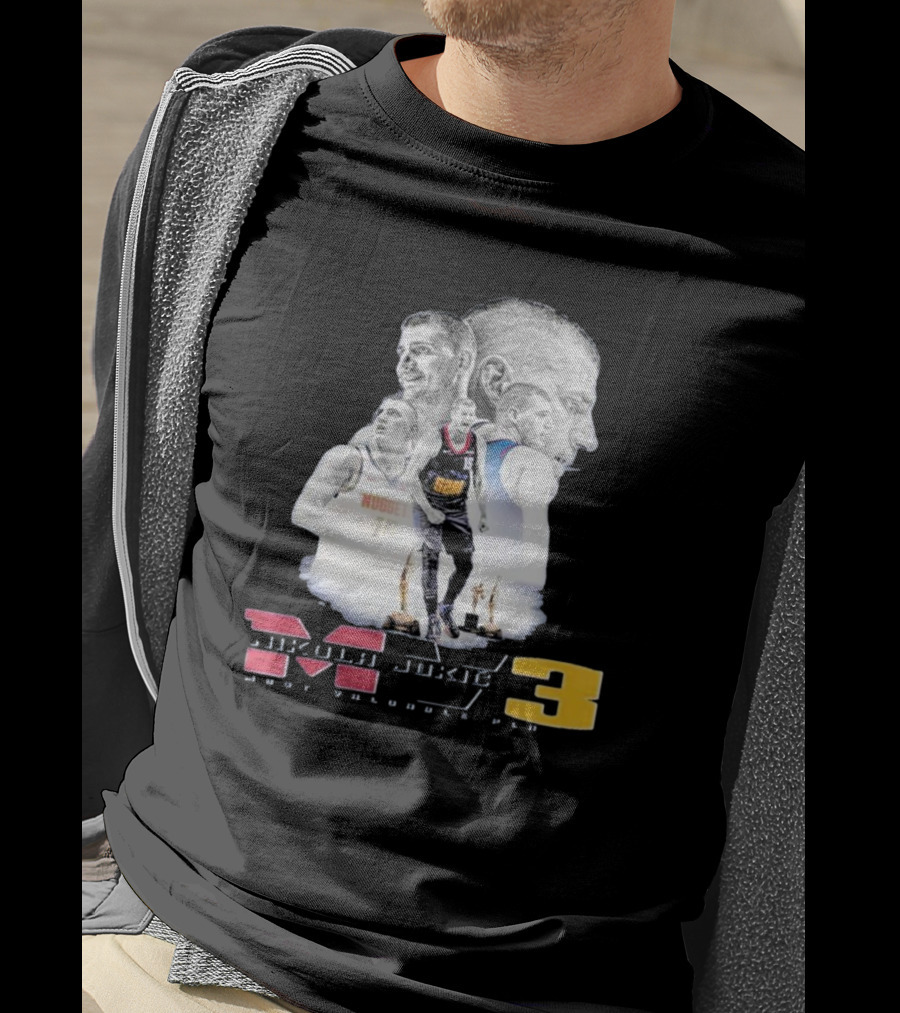 Nikola Jokic MVP 3 Basketball Star Denver Nuggets Most Valuable Player T-Shirt