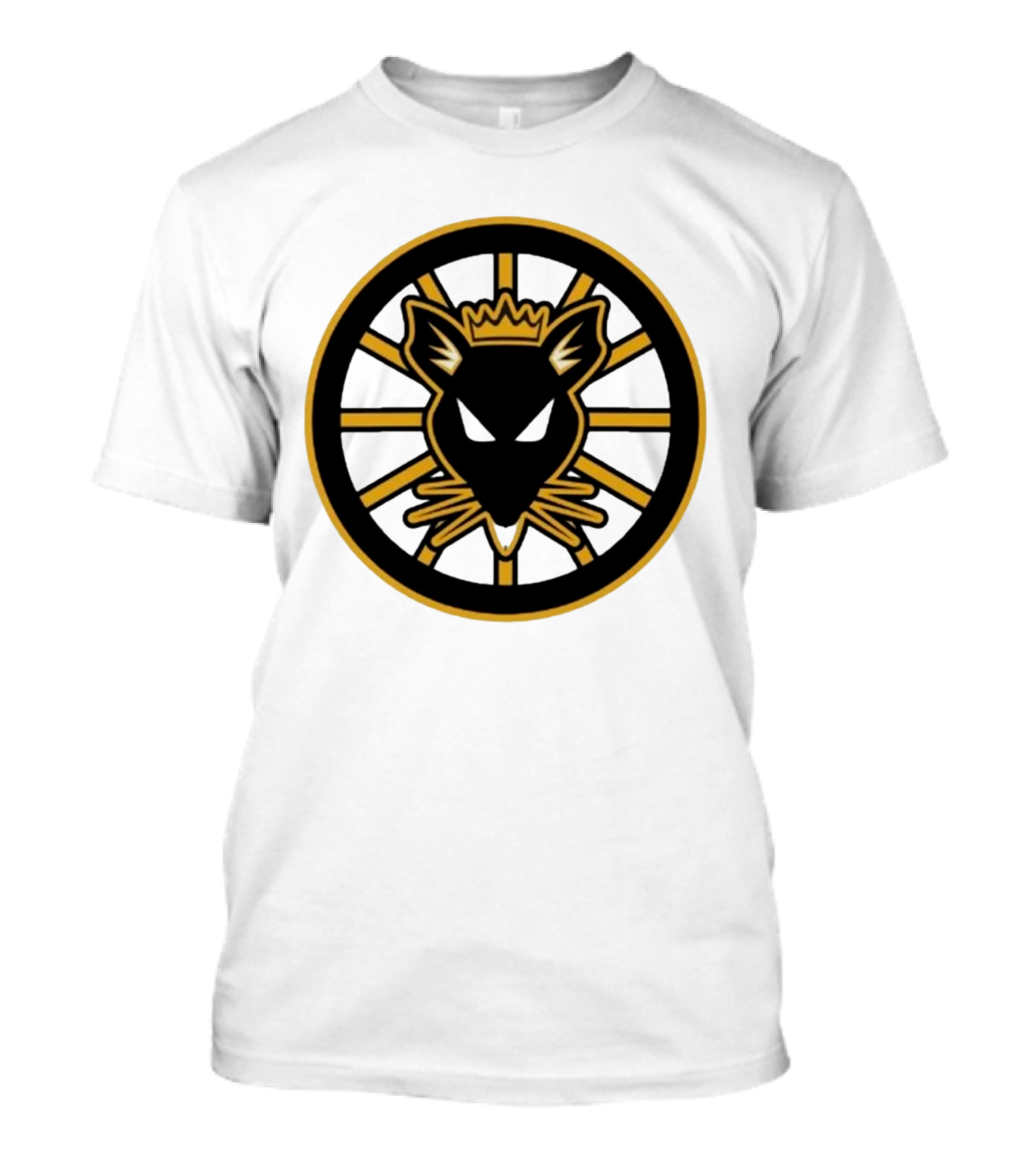 Rat Kings Emblem Circular Rat Head With Crown T-Shirt