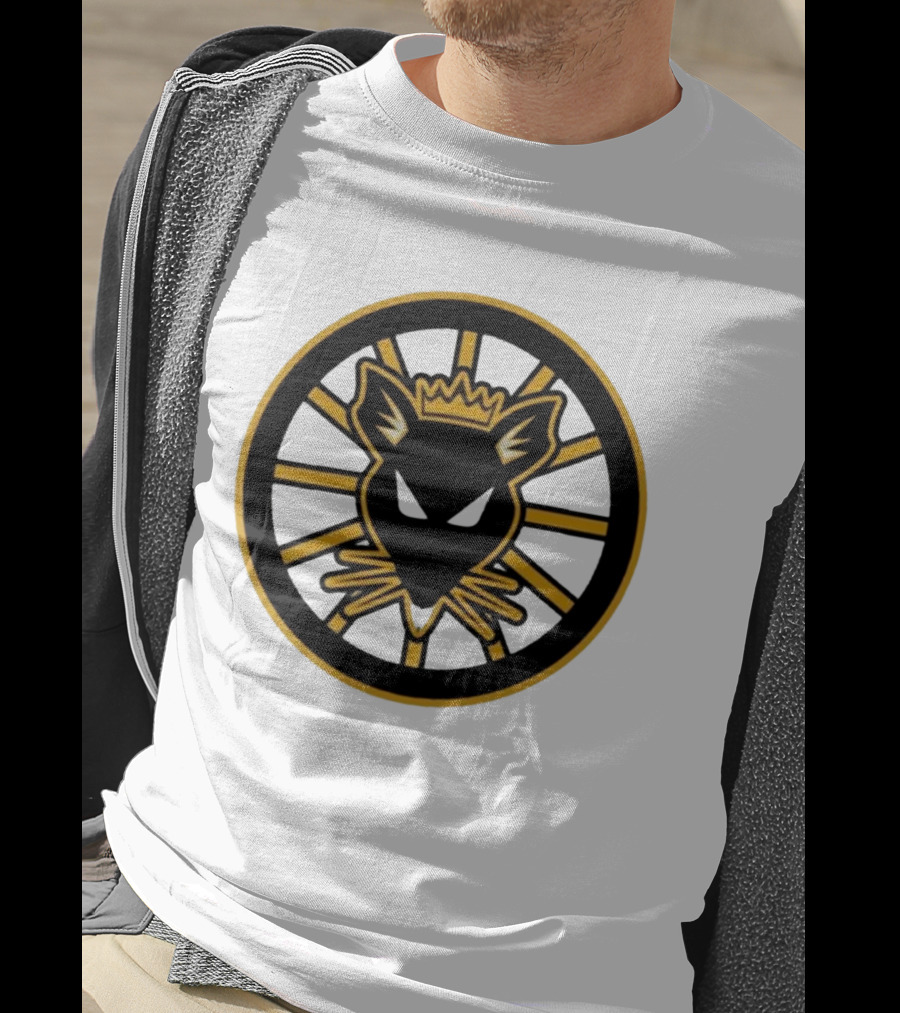 Rat Kings Emblem Circular Rat Head With Crown T-Shirt