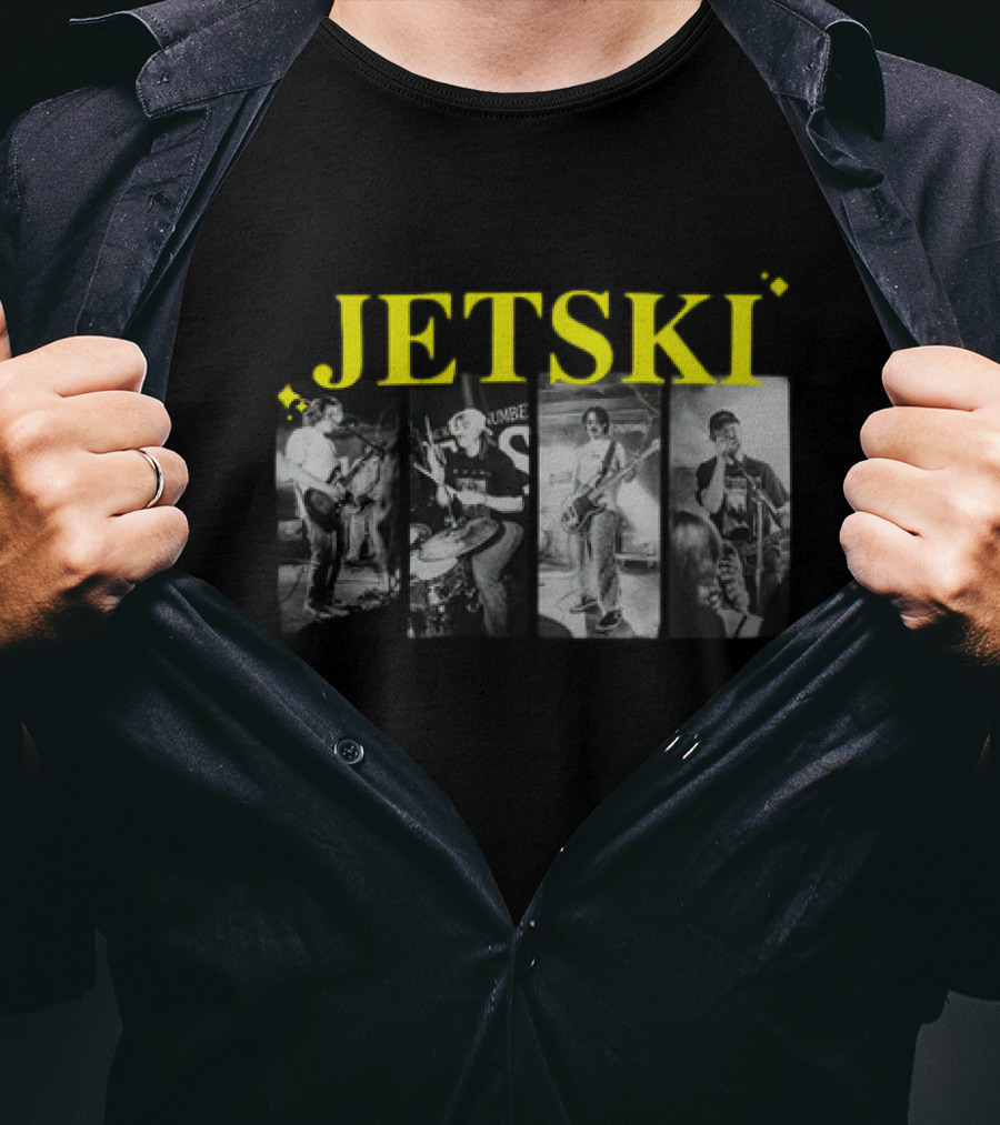 JETSKI Band Black And White Live Performance T-Shirt