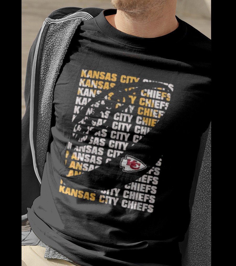 Kansas City Chiefs Youth Box Football KC Logo T-Shirt