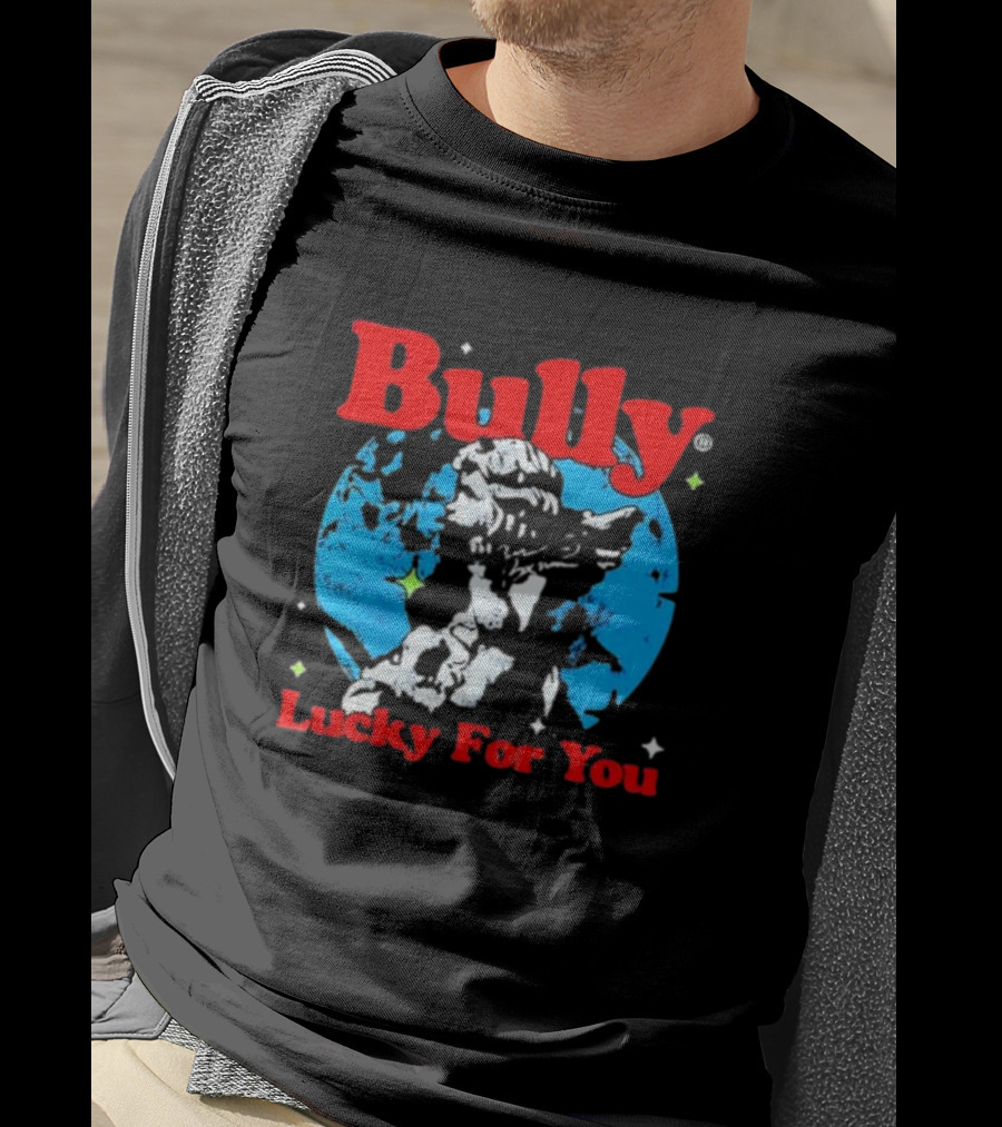 Bully Lucky For You Angel Statue Blue Background T-Shirt