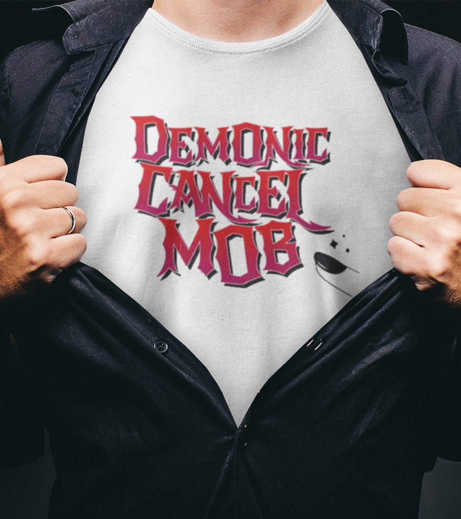 Demonic Cancel Mob Vintage Gothic T-Shirt