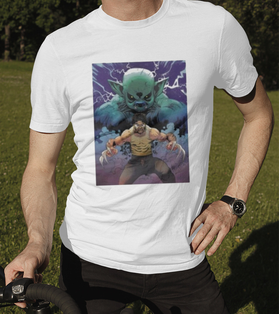 Rick Glassman Rick And Goblin Wolverine Style Fantasy T-Shirt