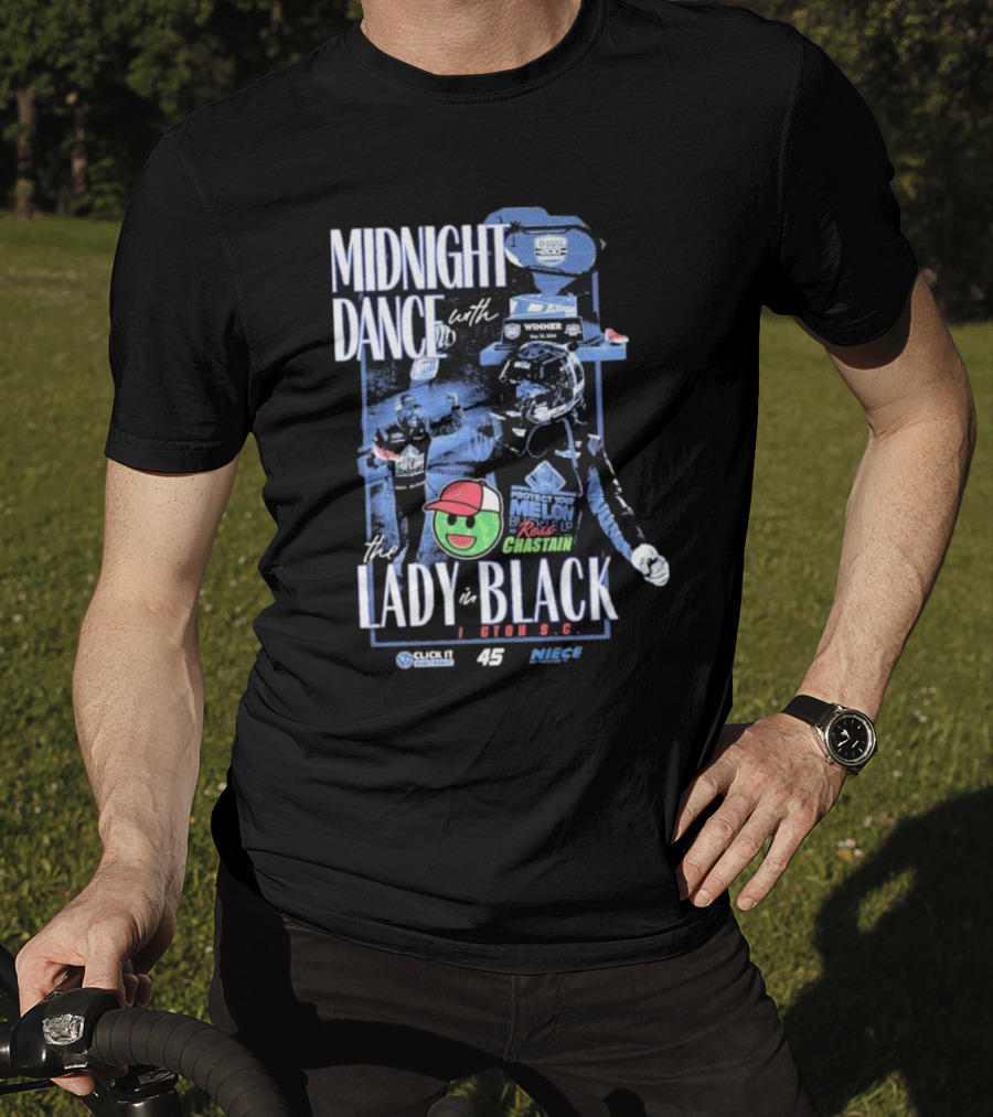 Midnight Dance With The Lady In Black Darlington S.C. Ross Chastain Protect Your Melon Rise Up T-Shirt