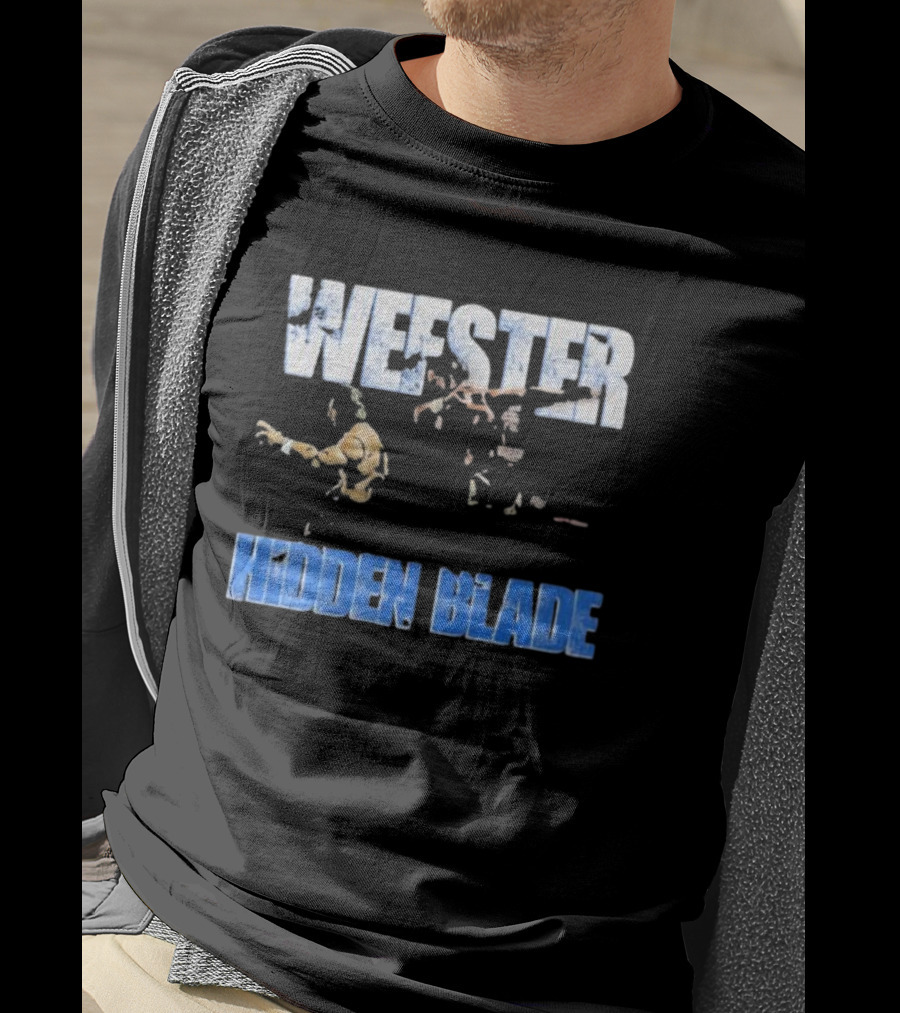 Wefster Hidden Blade Wrestling Action And Combat T-Shirt